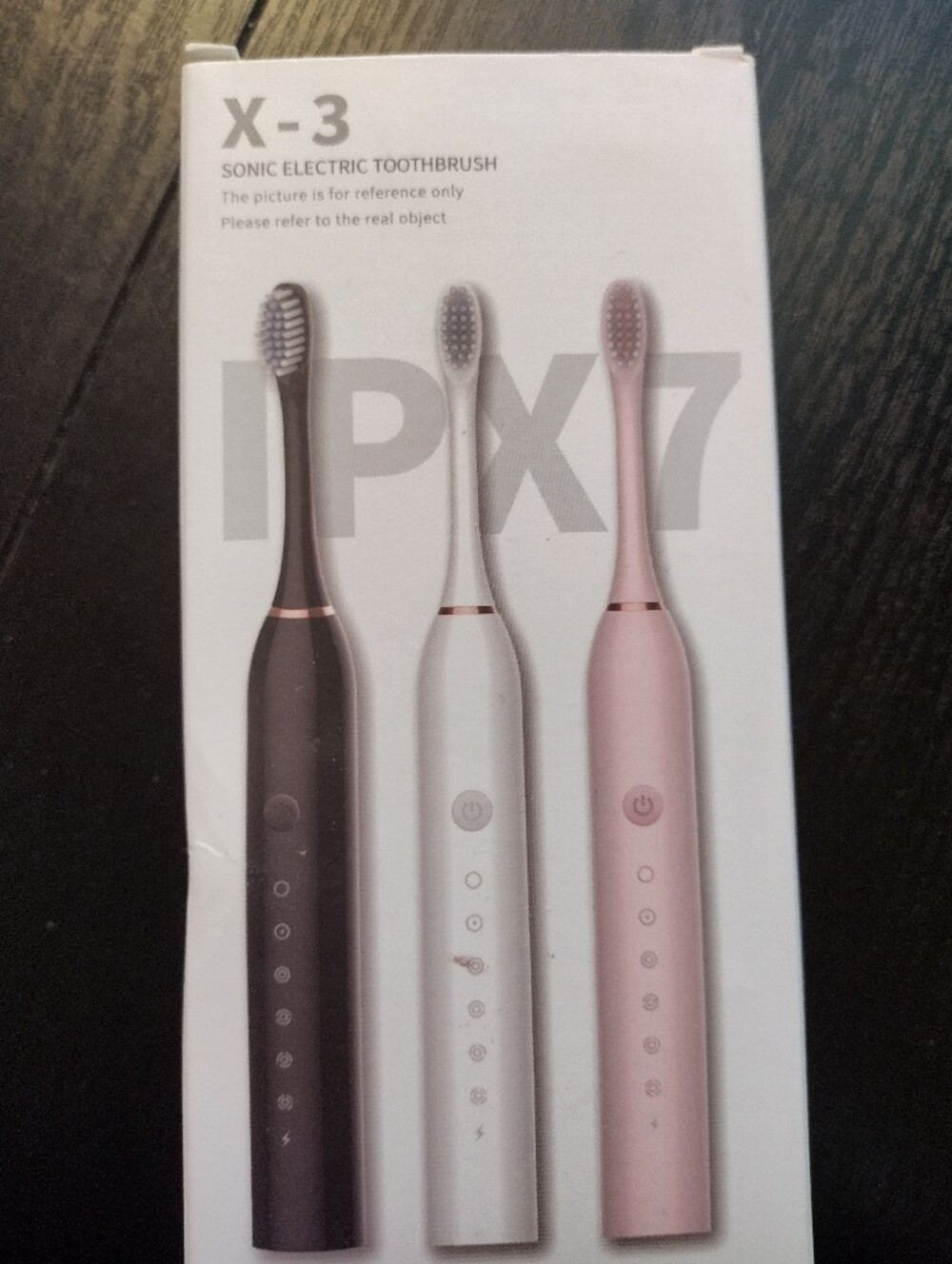 X-3 Sonic Electric Toothbrush - Black, White, Pink